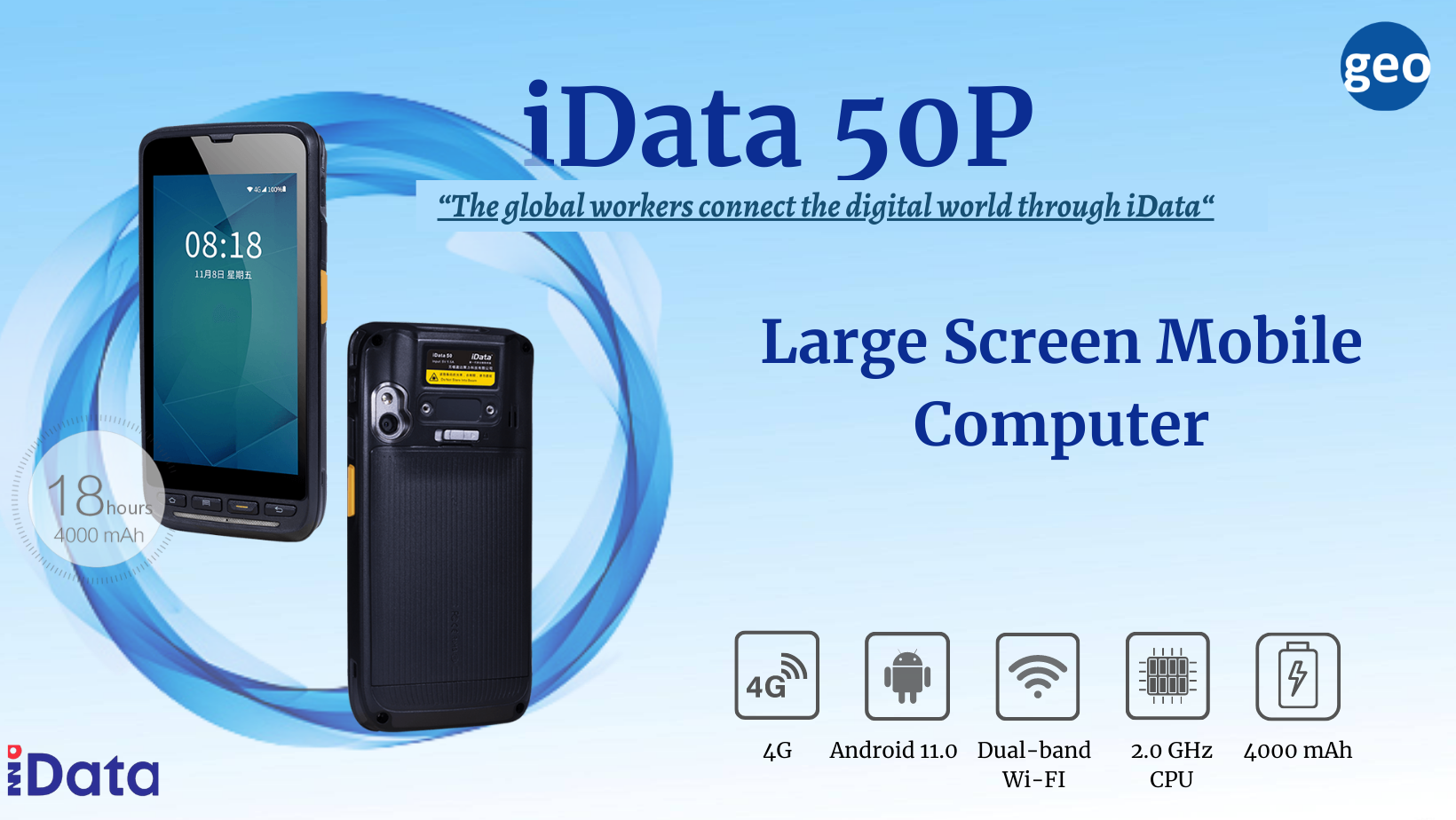 iData 50P: Large Screen Mobile Computer