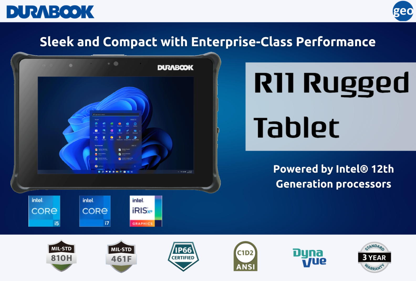 Durabook: R11 Rugged Tablet