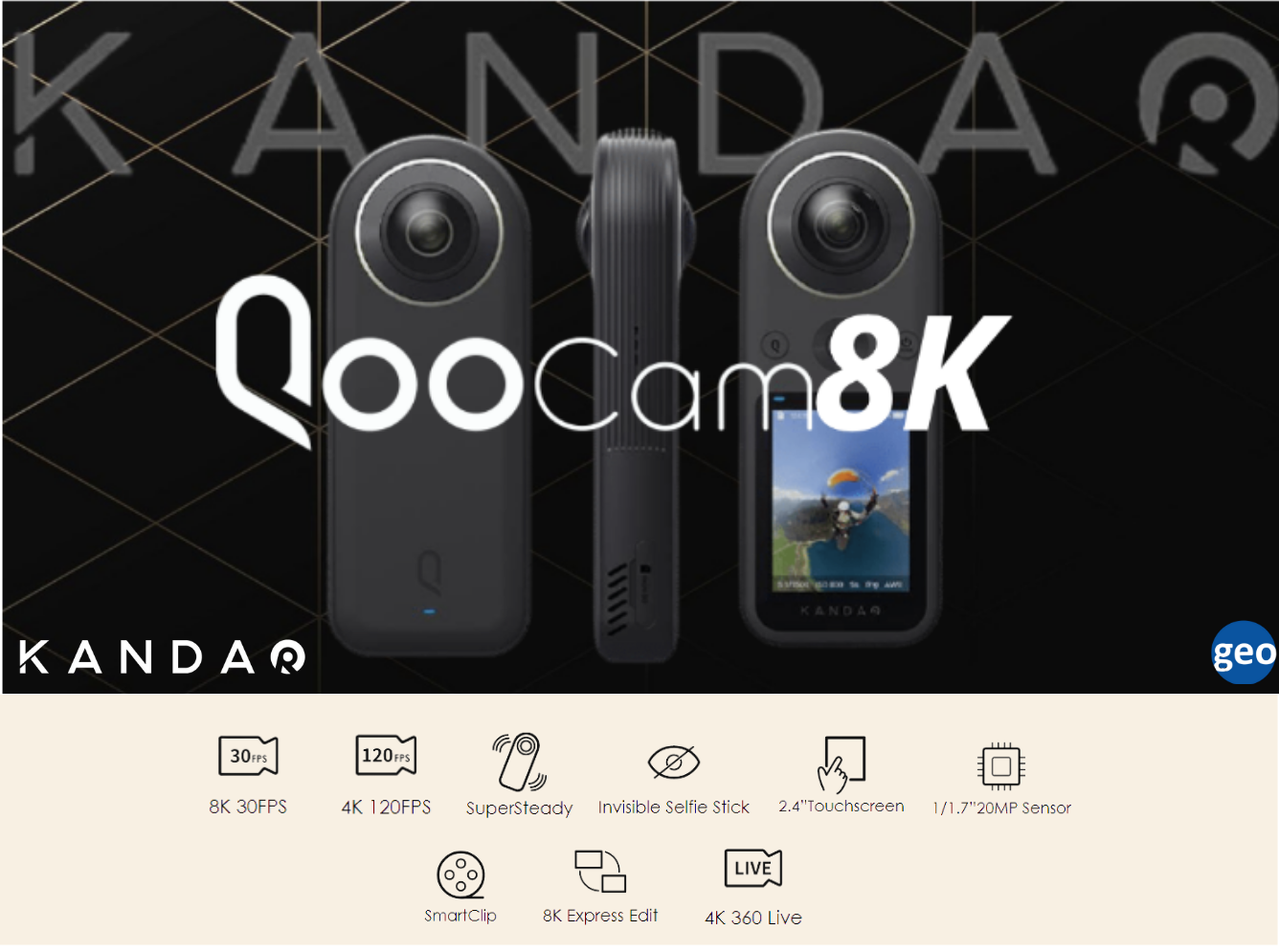 QooCam 8K: World’s smallest 8K 360 camera