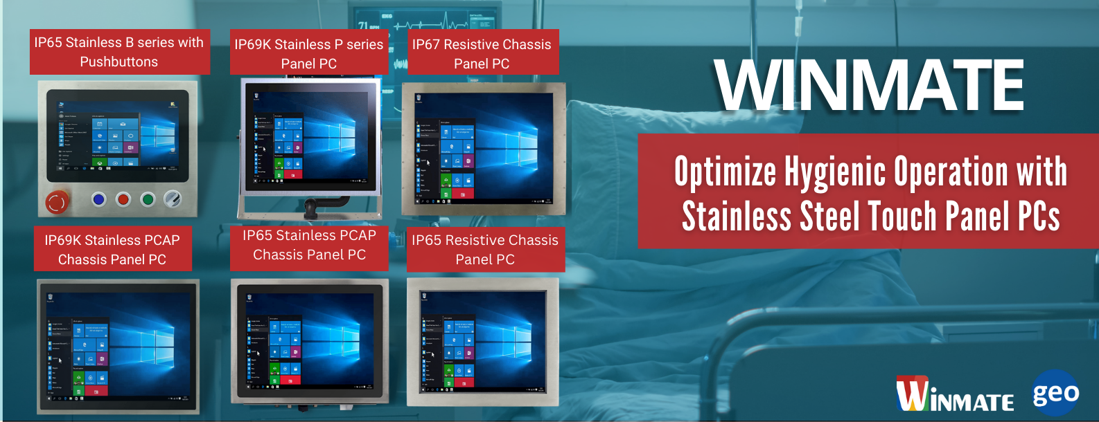 Winmate: Optimize Hygienic Operation with Stainless Steel Touch Panel PCs