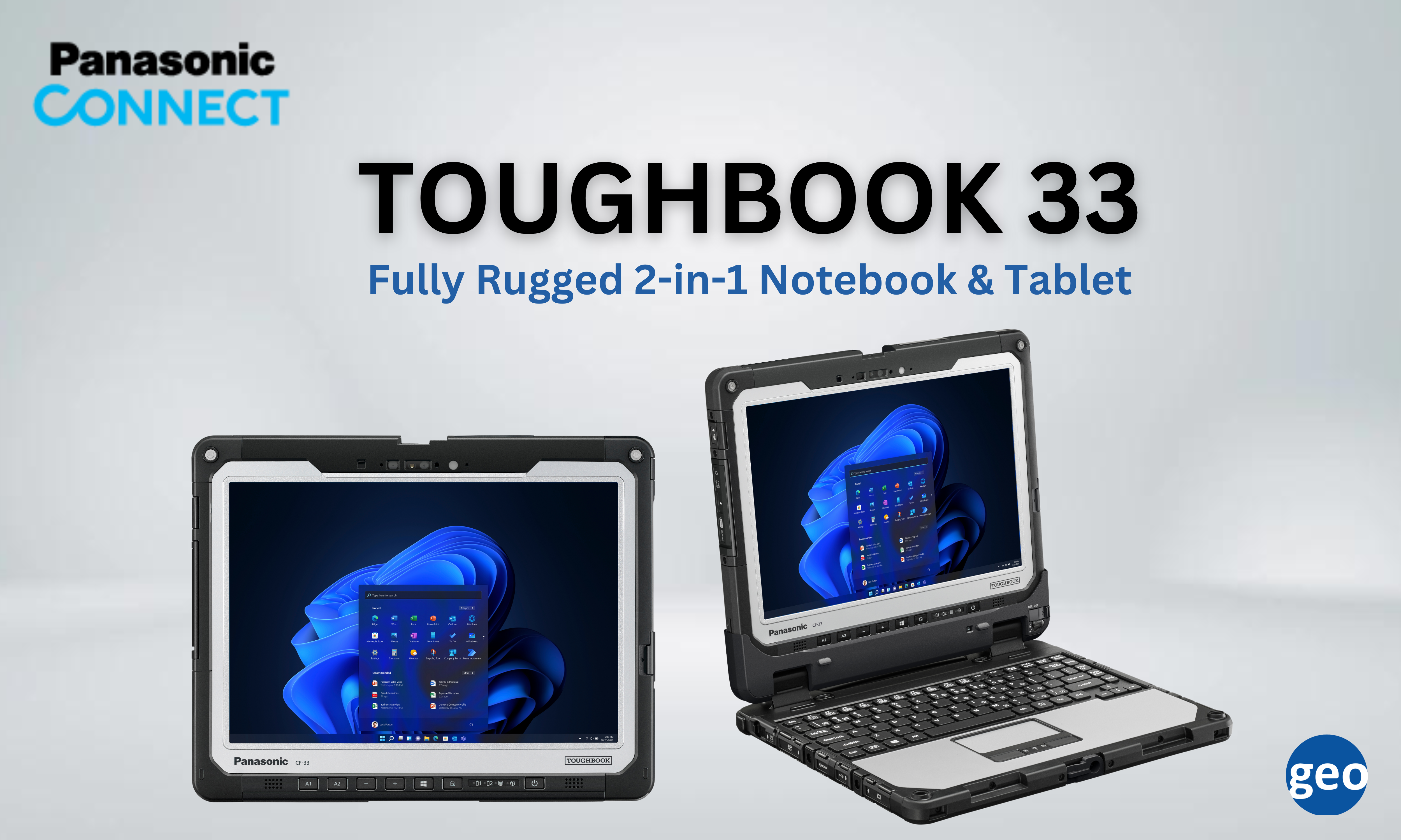 Panasonic: TOUGHBOOK 33 Fully Rugged 2-in-1 Notebook & Tablet