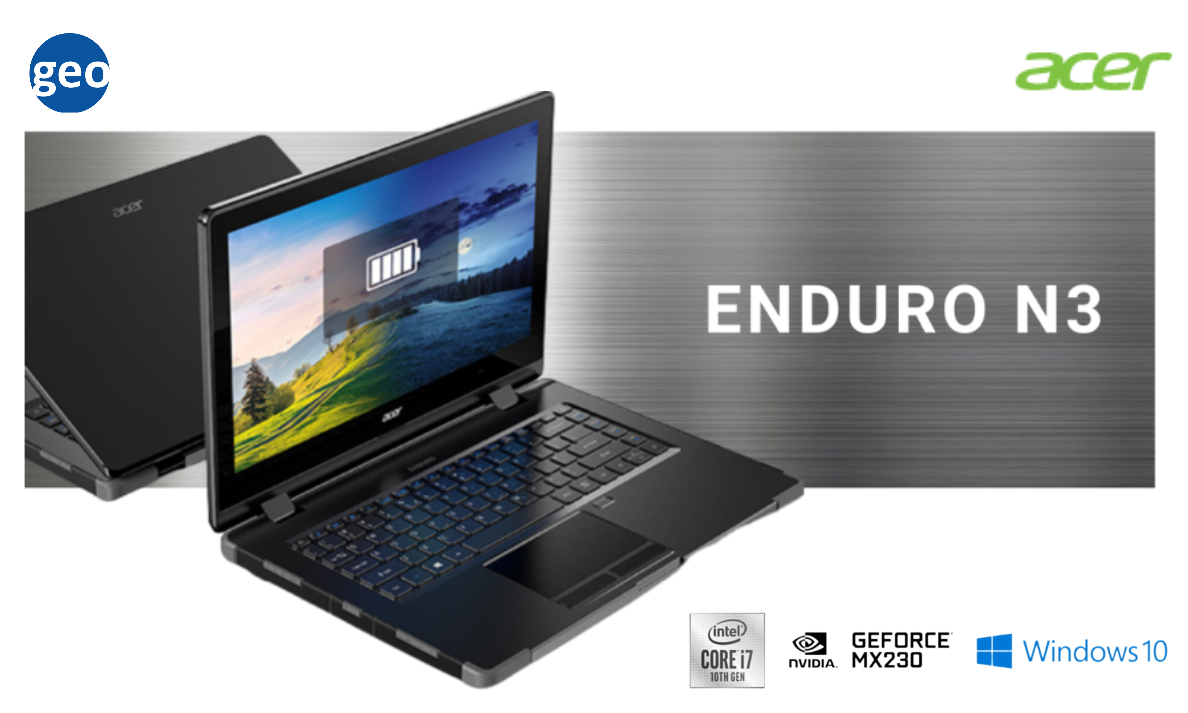 Acer: ENDURO N3 The Thinnest and Lightest 14″ IP53-Rated Rugged Laptop for Mobile Professionals to Withstand in Challenging Environments