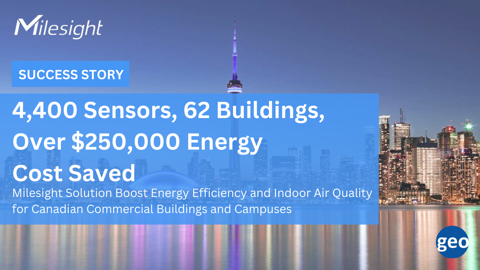 Milesight IoT: Success Story 4,400 Sensors, 62 Buildings, Over $250,000 Energy Cost Saved