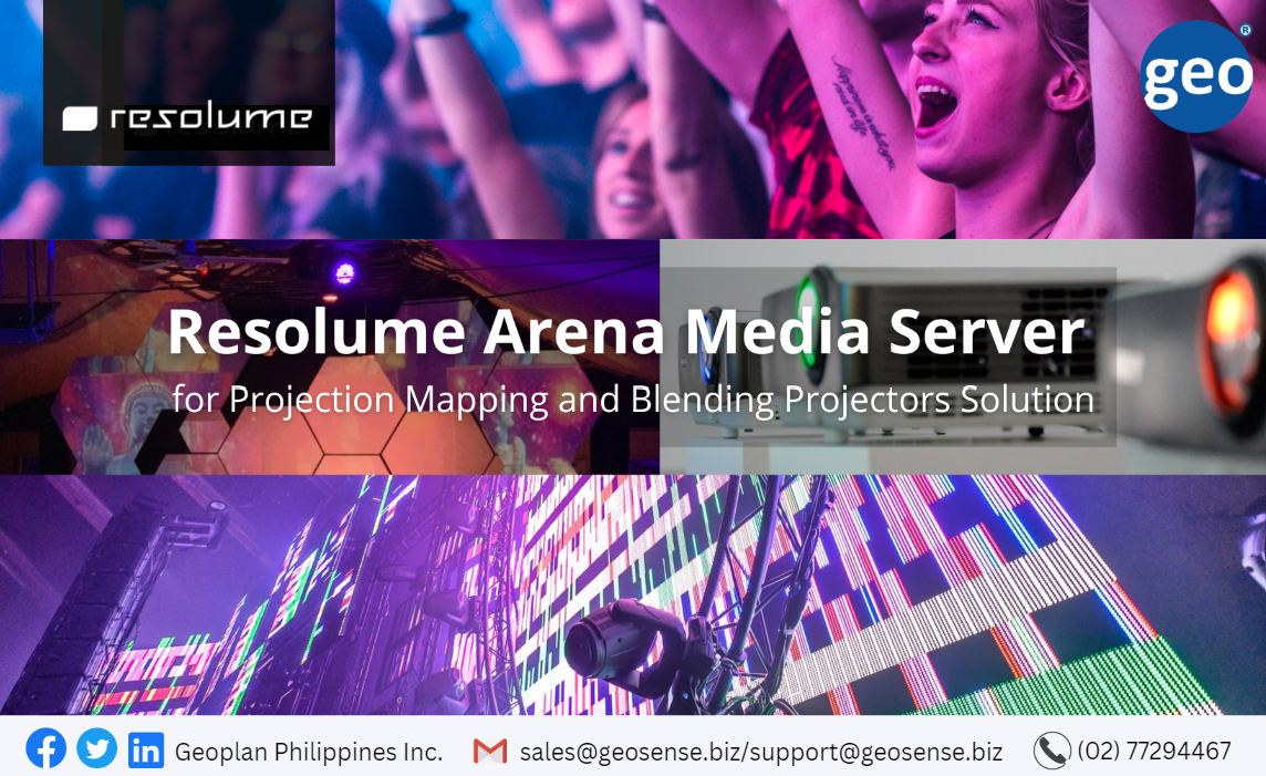 Resolume: Arena Media Server for Projection Mapping and Blending Projectors Solution.