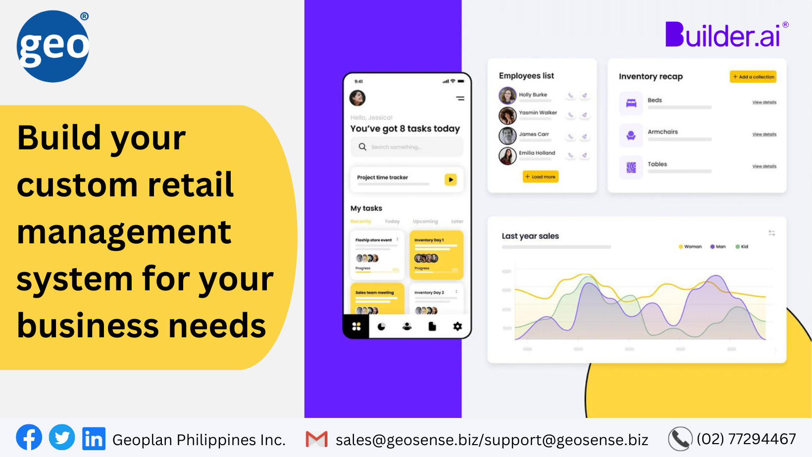 Builder.ai: Build your custom retail management system for your business needs.