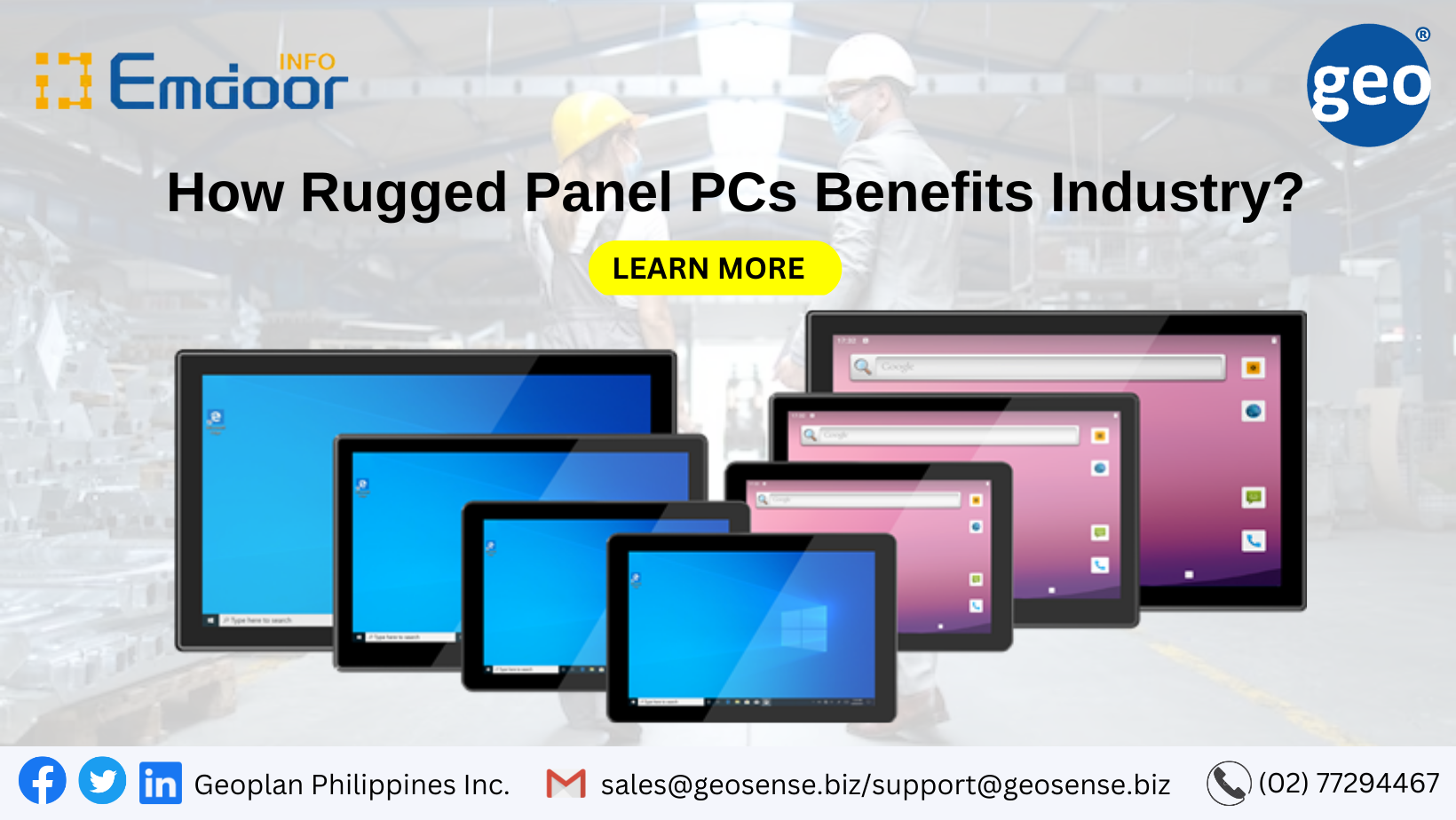 Emdoor: How Rugged Panel PCs Benefits Industry?