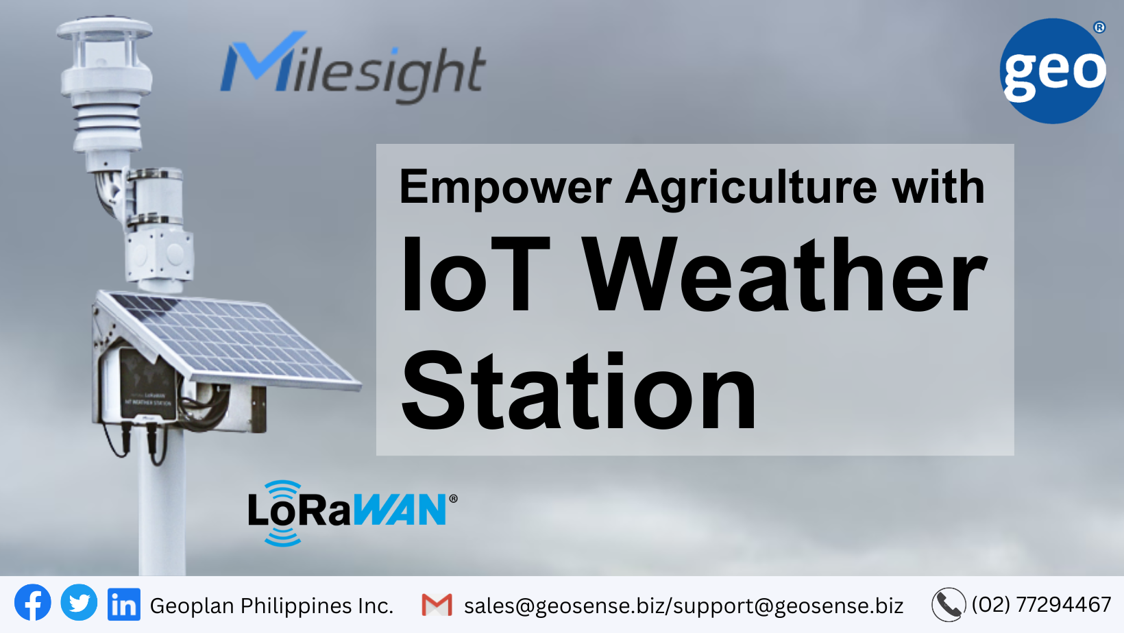 Milesight IoT: Weather Station provides the most important weather data in just one device for buildings like office buildings, apartment buildings, smart homes, etc.