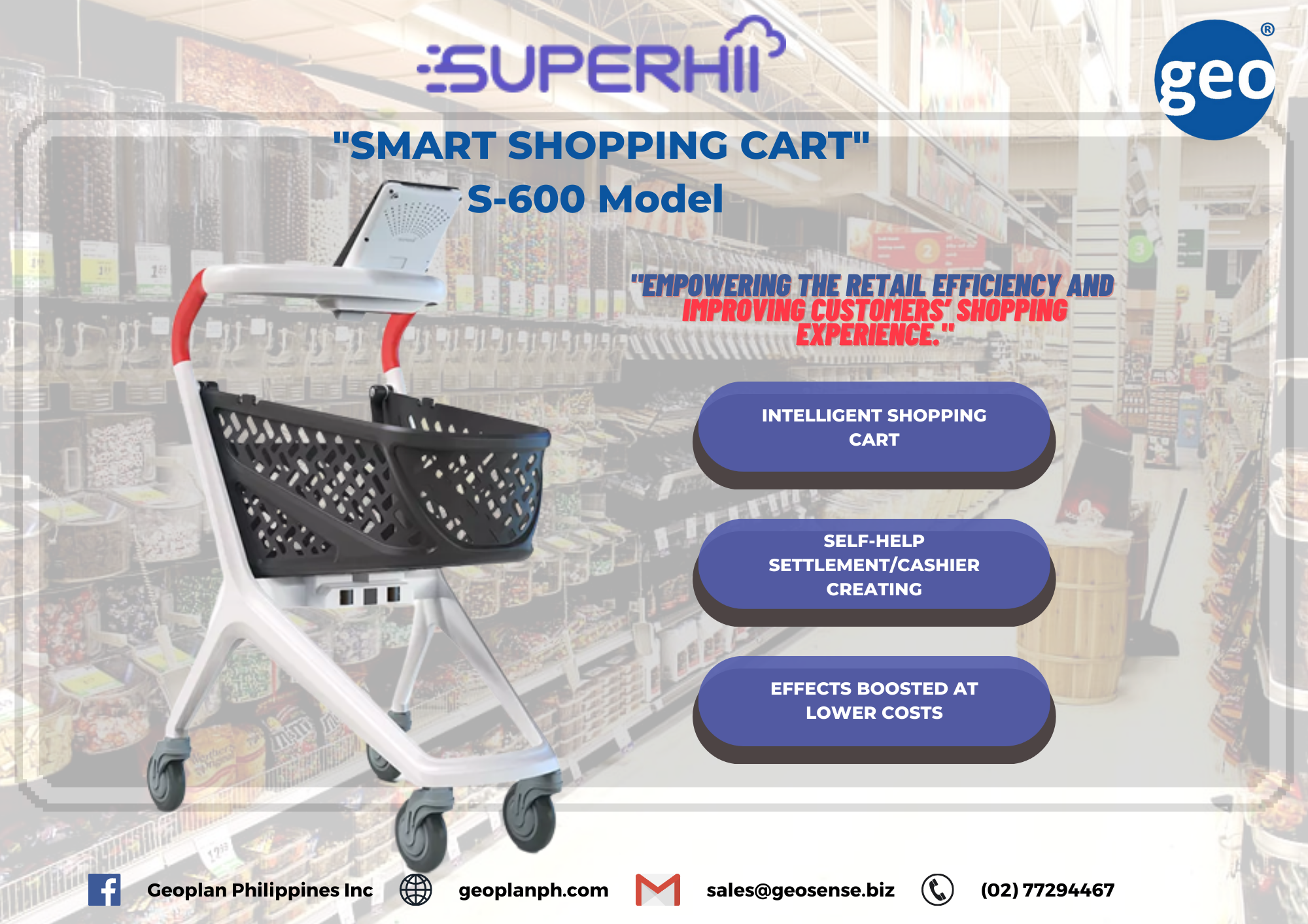 SuperHii: Instructions on how to utilize a smart shopping carts in detail