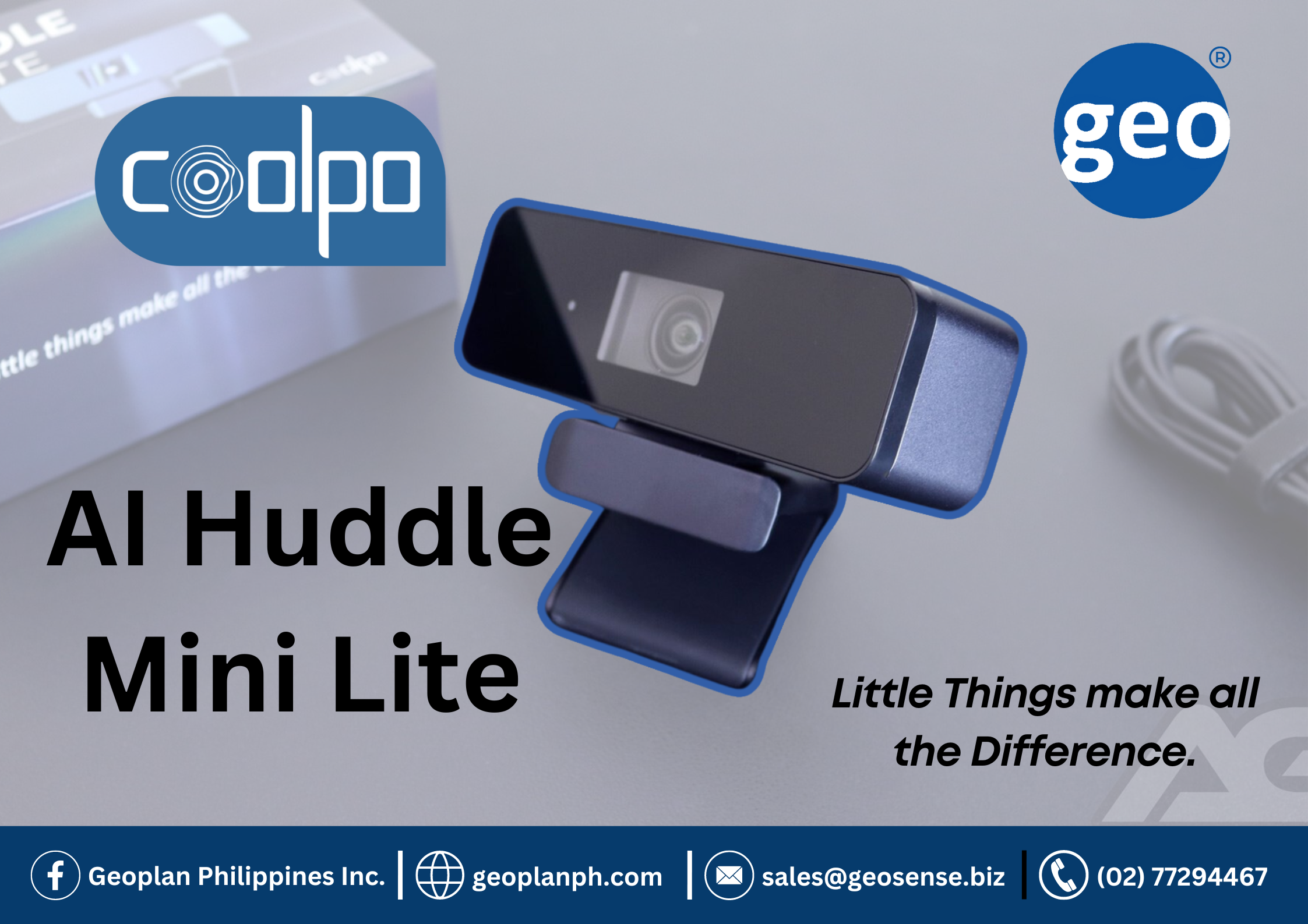 Coolpo: The New AI Huddle Mini Lite. A Revolutionary Smart Conference Camera For Remote Meetings
