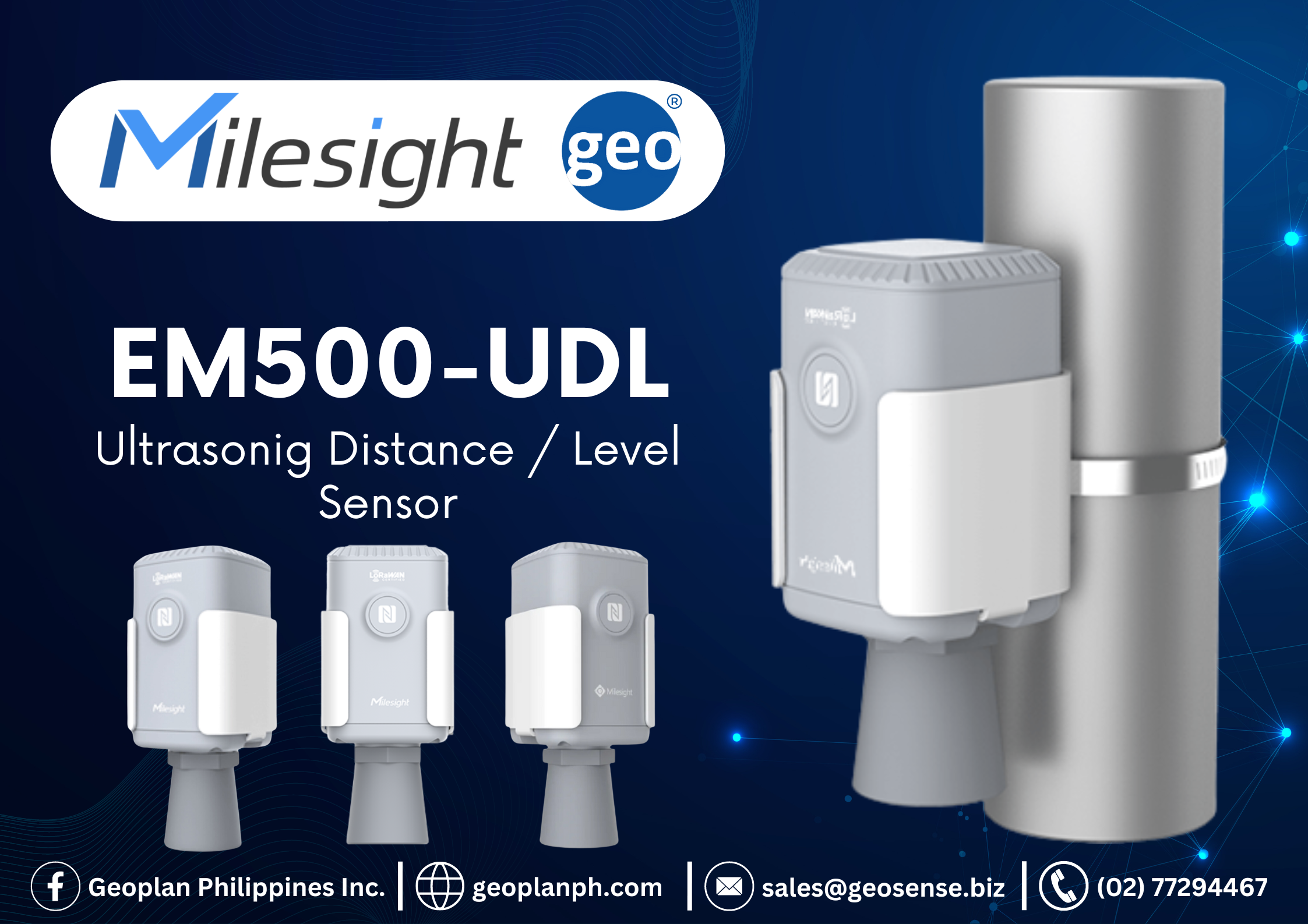 Milesight: The EM500-UDL Sensor Uses Ultrasonic Technology To Measure Distance And Level For Convenience