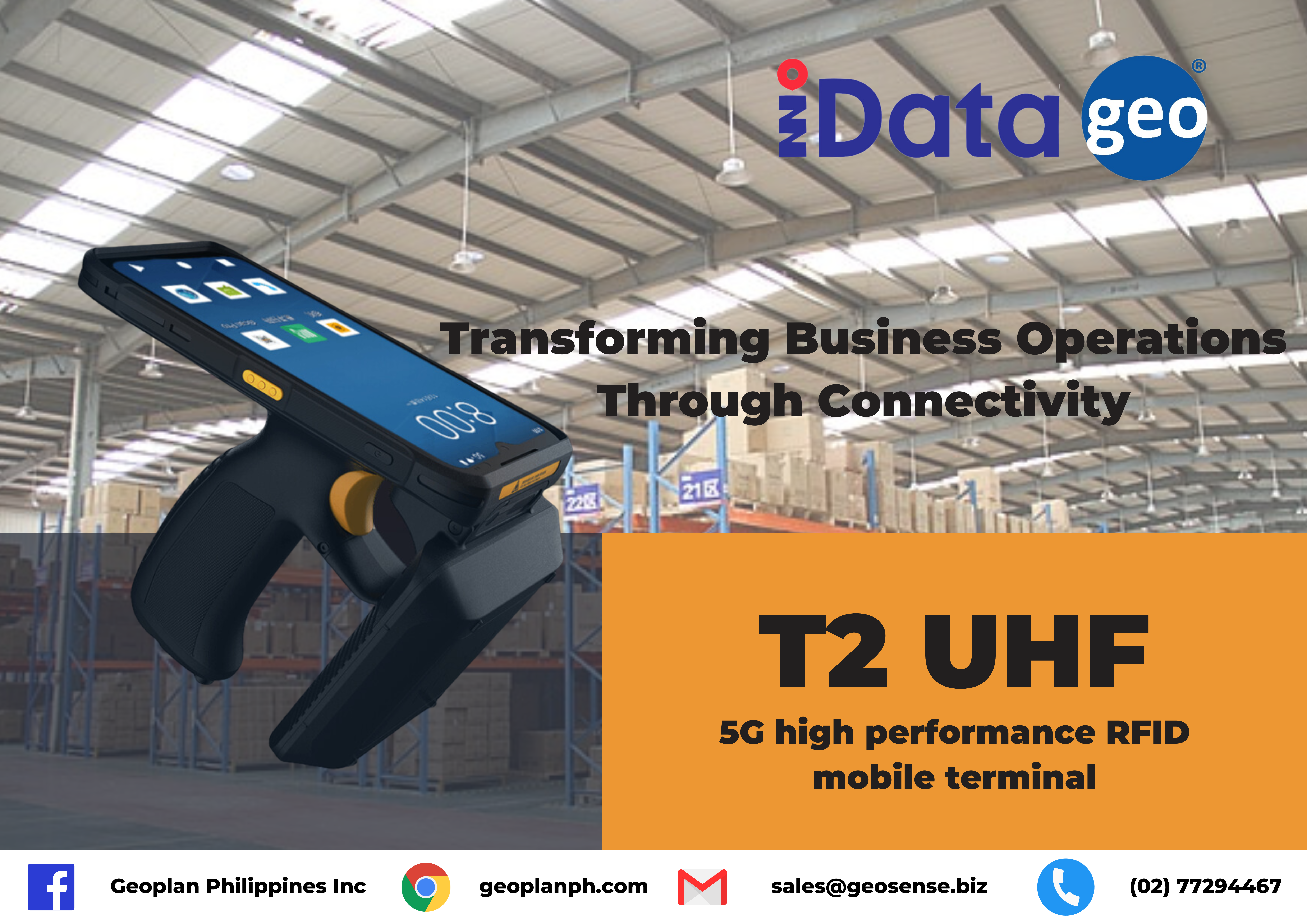 iData: T2 UHF Transforming Business Operations Through Connectivity.