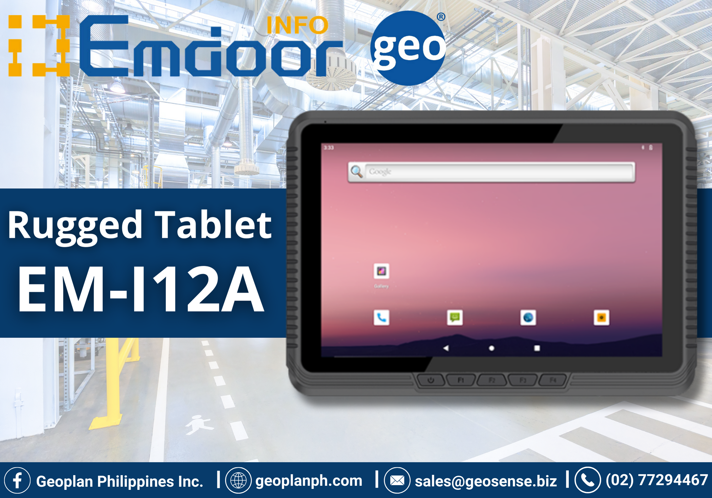 Emdoor: EM-I12A The ultimate rugged tablet for modern industries