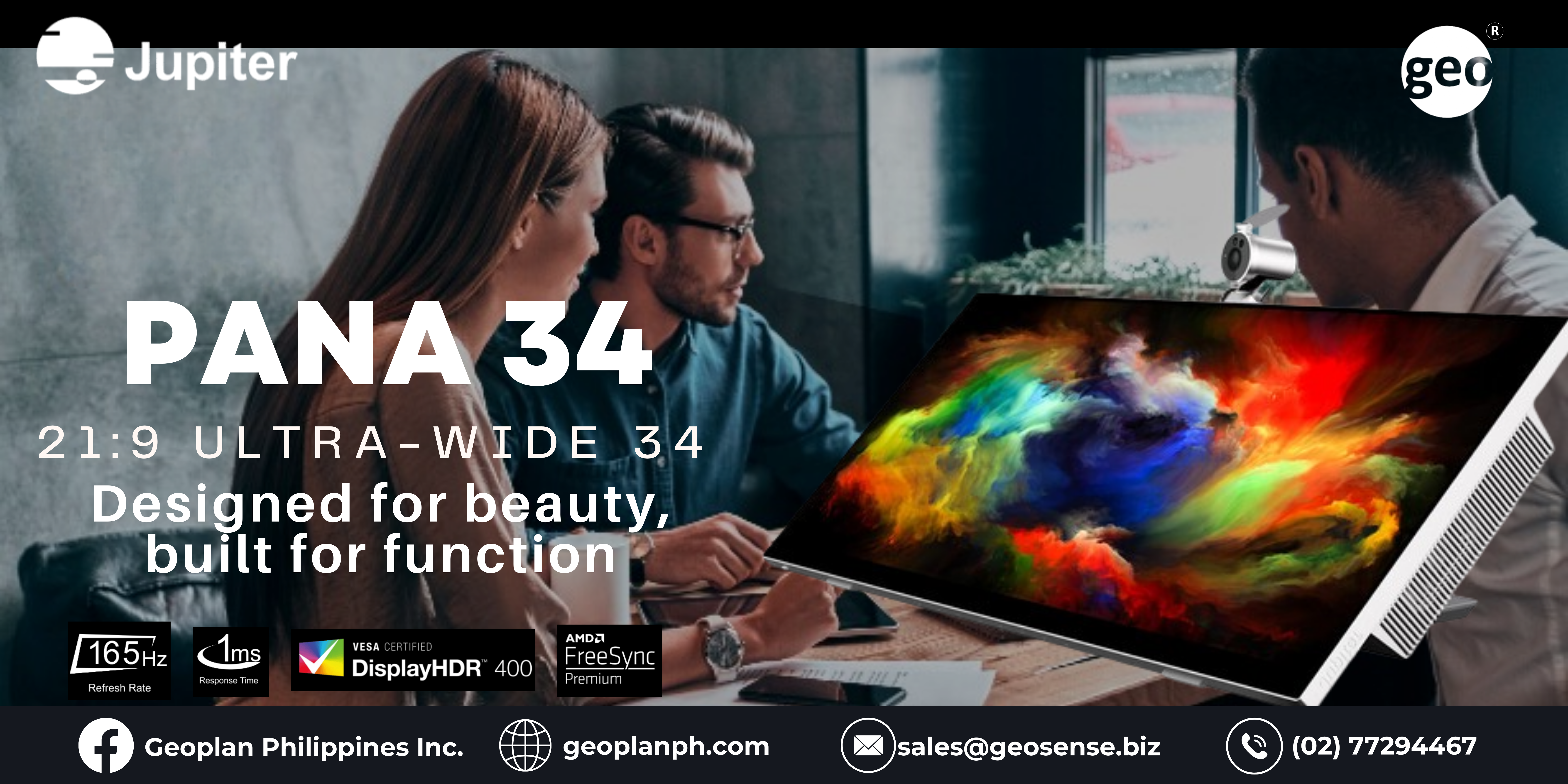 Jupiter: Pana 34 21:9 LCD the Ultimate Canvas for Creative Innovation