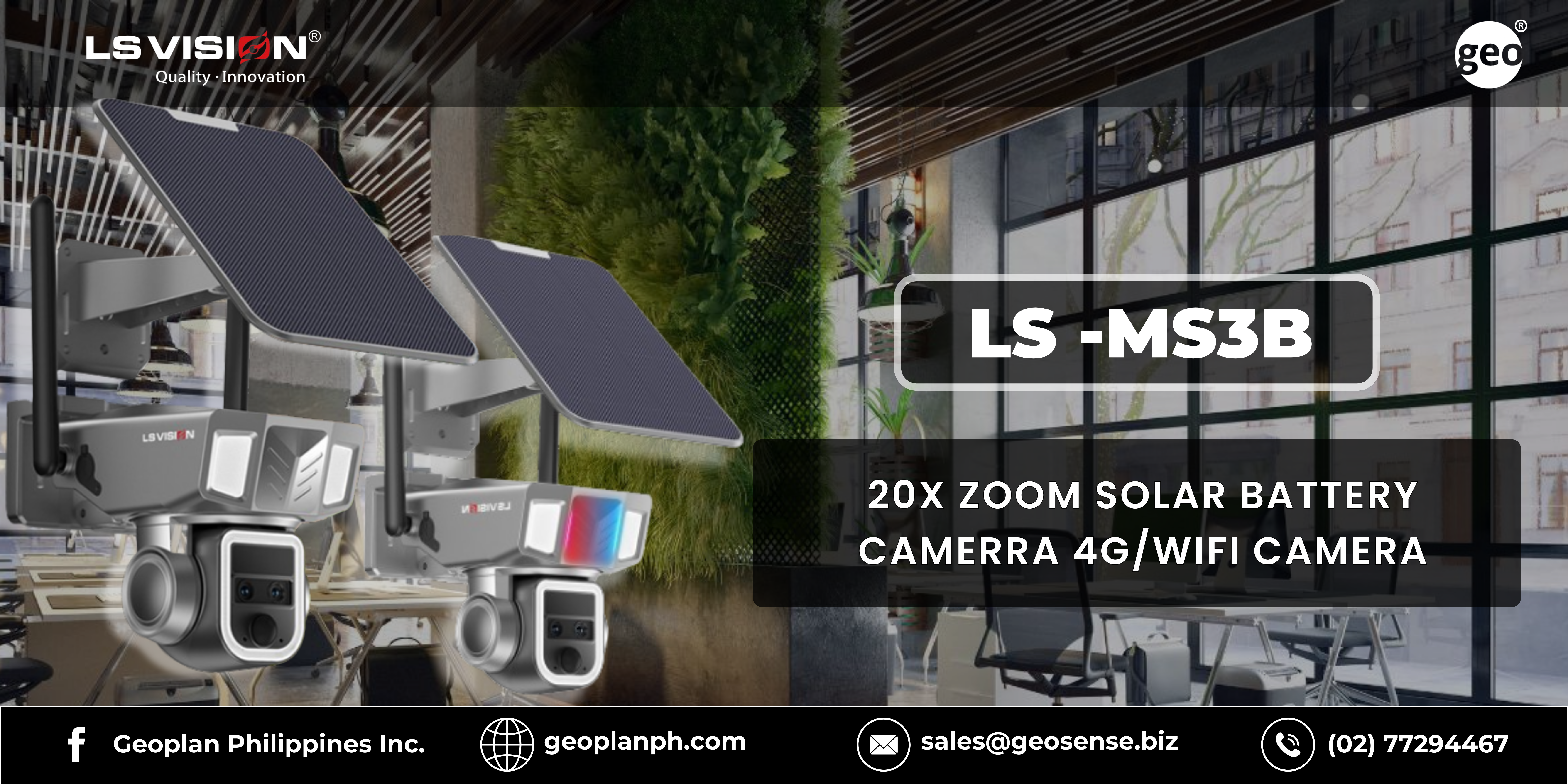 LS VISION: Power Up Your Protection with the LS -MS3B Solar 20x Zoom Security Camera 4G/WIFI