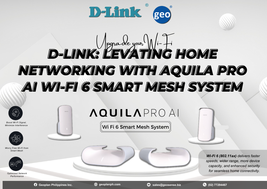 D-Link: Pioneering Seamless Connectivity With Aquila Pro AI Wi-Fi 6 Smart Mesh System