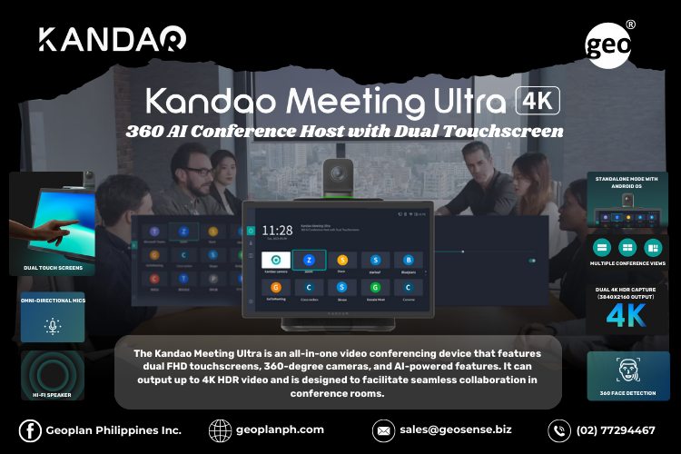 Kandao: Meeting Ultra 4K a Video Conferencing with Dual Touchscreens