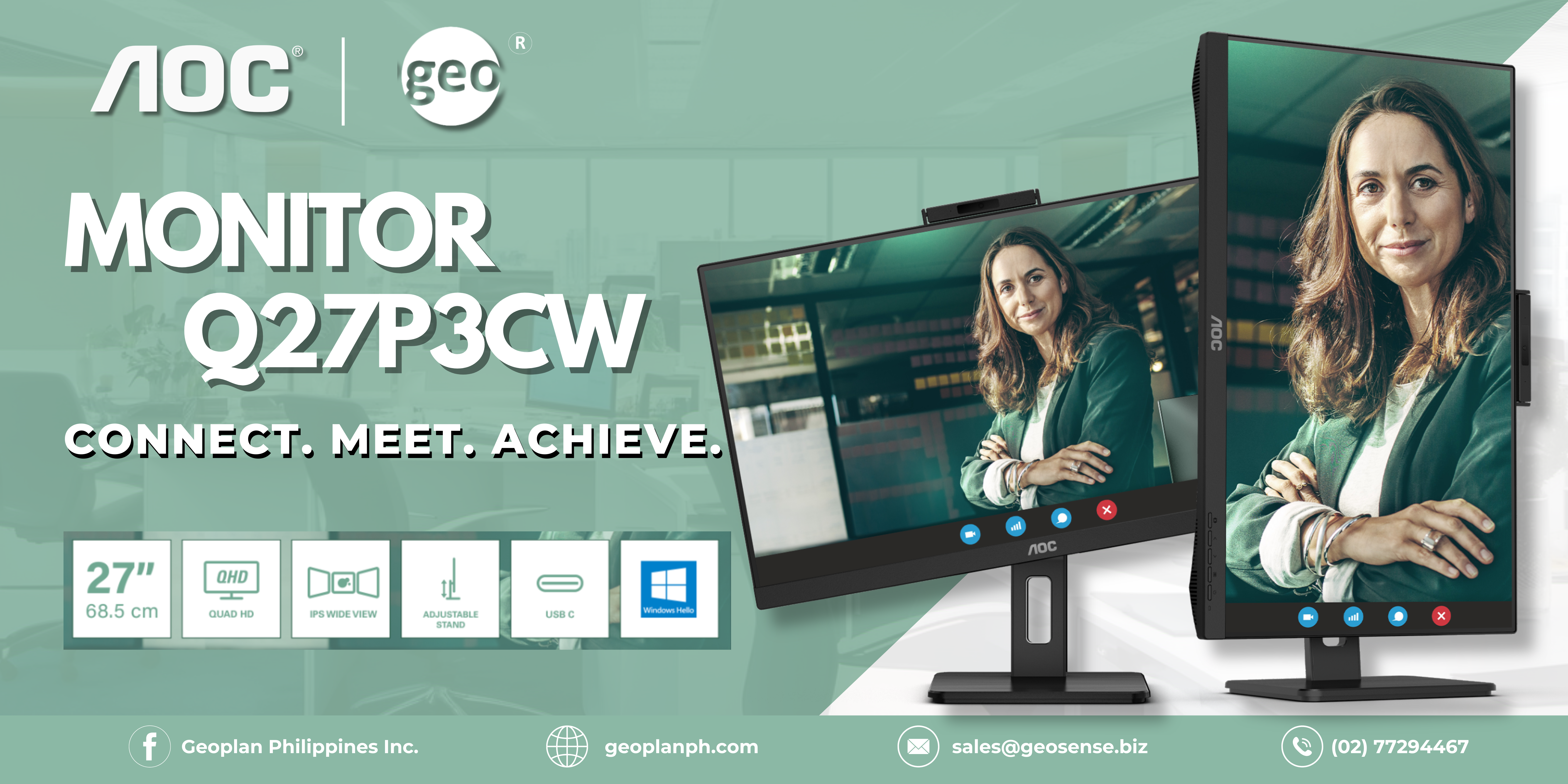 AOC: The Professional 27” IPS Monitor For Enhanced Productivity With Q27P3CW